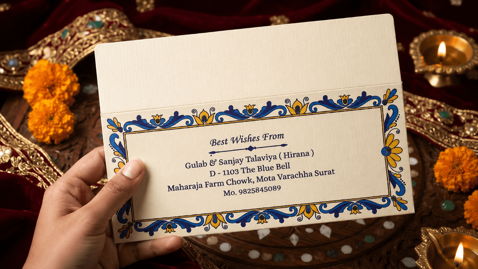 traditional-blue-border-cream-wedding-envelope-003