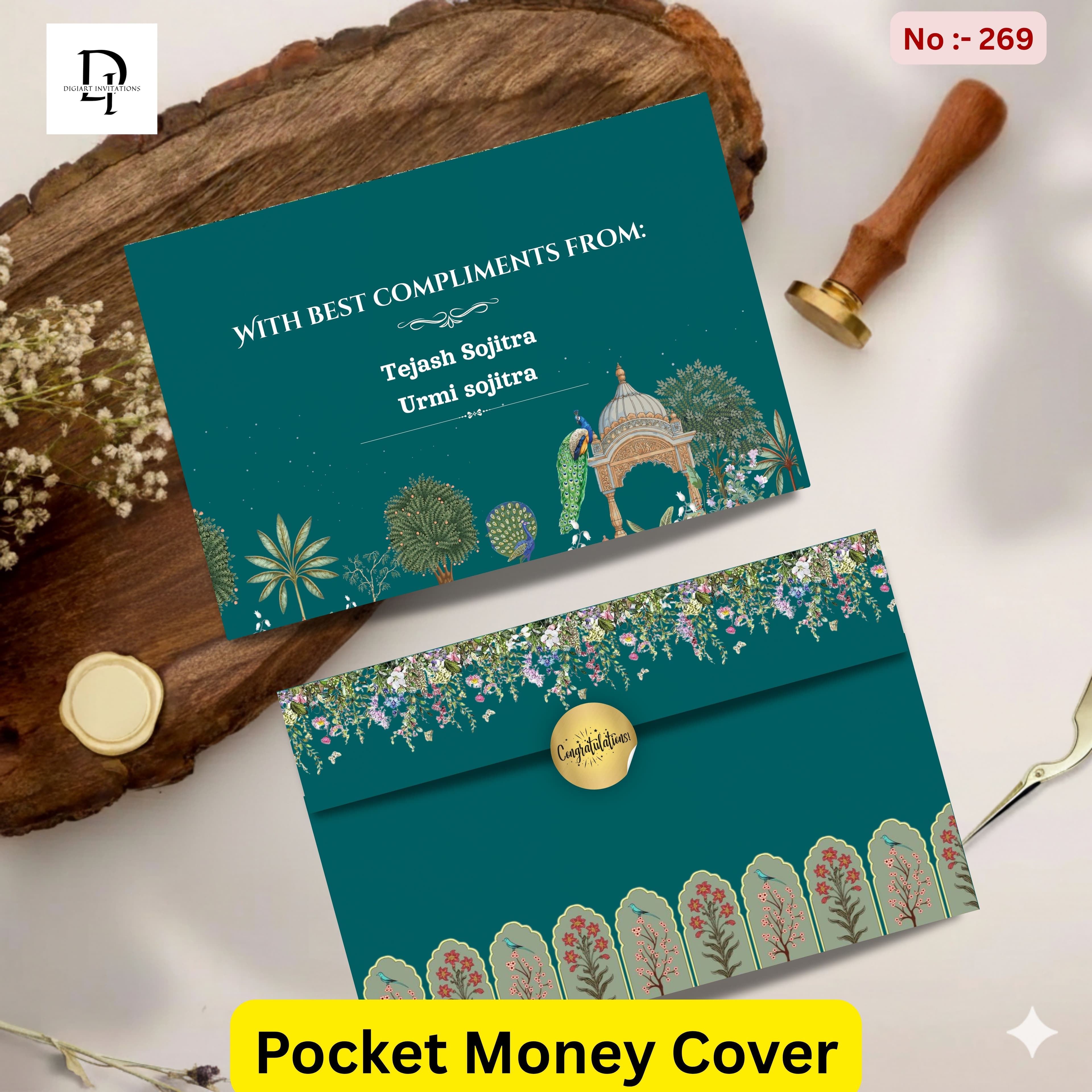 Teal Heritage Pavilion Shagun Cover